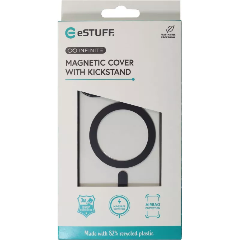 Θήκη eSTUFF ES67141102 iPhone 16 Pro 6,3 inch διάφανη μαύρη