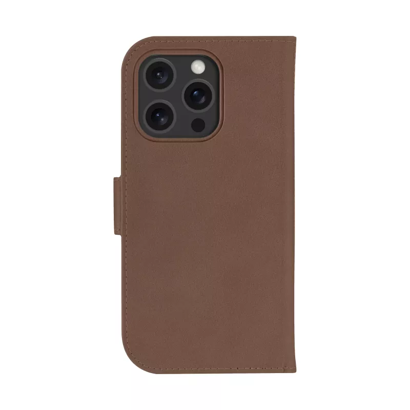 Θήκη με πτερύγιο dbramante1928 Lynge MagSafe iPhone 16 Pro Dark Tan