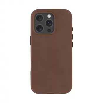 Η θήκη dbramante1928 Roskilde για iPhone 16 Pro σε Dark Tan συνδυάζει διαχρονική κομψότητα με σύγχρονη λειτουργικότητα