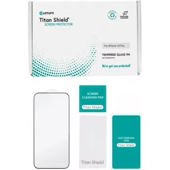 Διαφανής προστασία οθόνης eSTUFF ES501423-50BULK Apple iPhone 16 Pro ανθεκτική σε γρατσουνιές αντιθραυστική