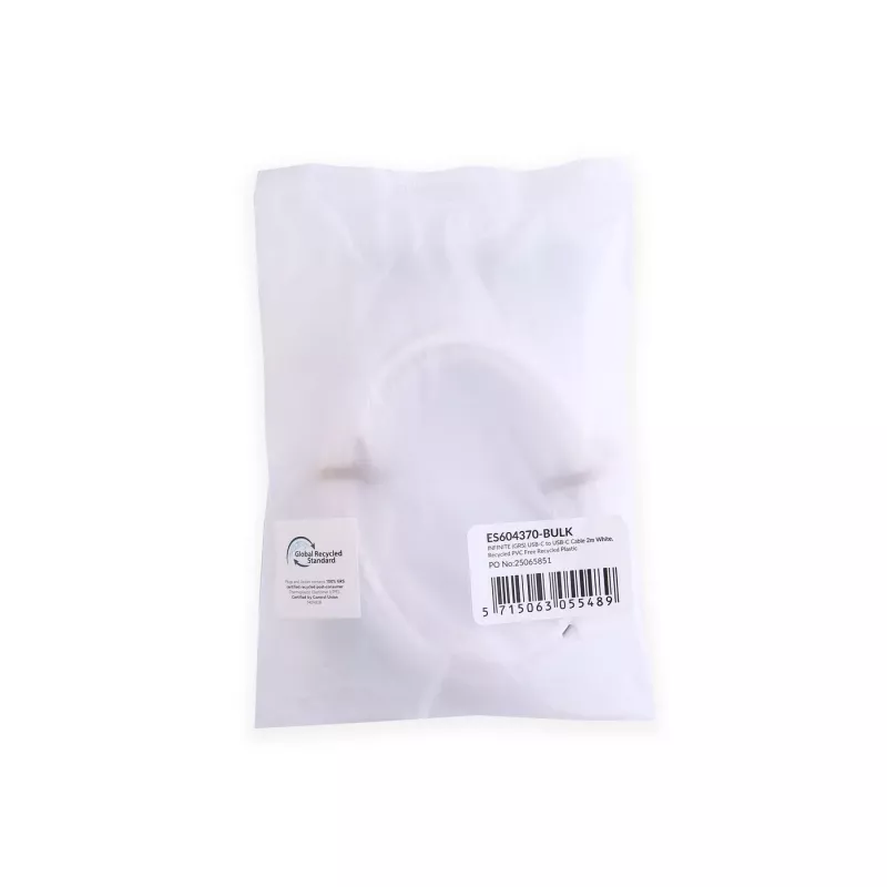 eSTUFF ES604370-BULK καλώδιο USB USB 2.0 1 m USB C λευκό