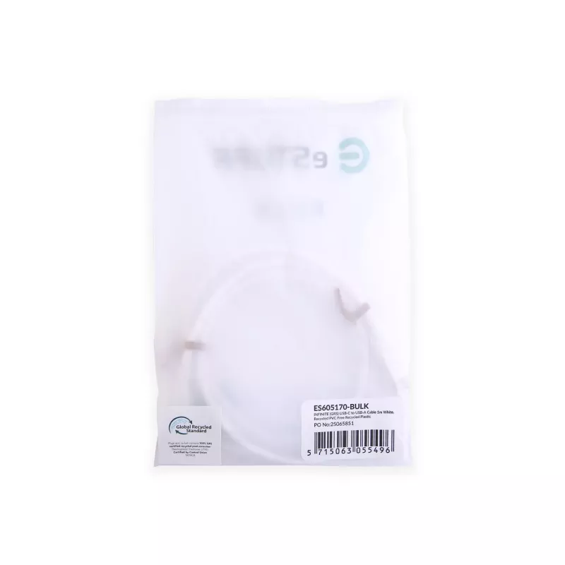 eSTUFF ES605170-BULK καλώδιο USB USB 2.0 1 m USB-C USB-A λευκό