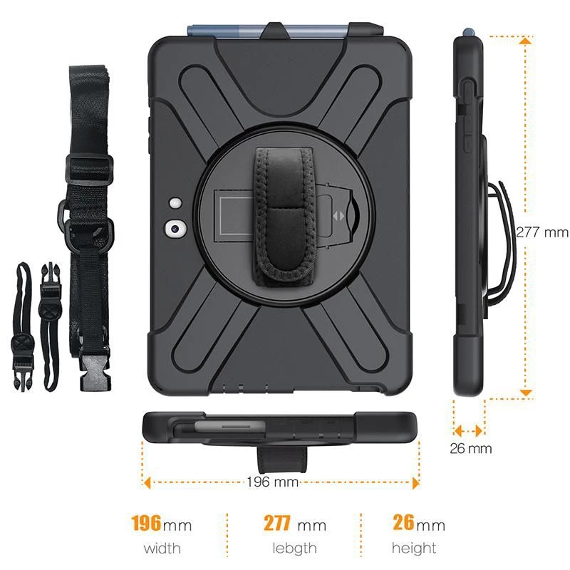 Θήκη eSTUFF AUSTIN Defender Case για Microsoft Surface Go 3/Go 2/Go μαύρη