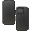 eSTUFF INFINITE MILAN ES67160101 θήκη πορτοφόλι για iPhone 16 Plus, μαύρη
