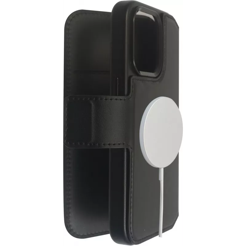 eSTUFF INFINITE MILAN ES67160101 θήκη πορτοφόλι για iPhone 16 Plus, μαύρη