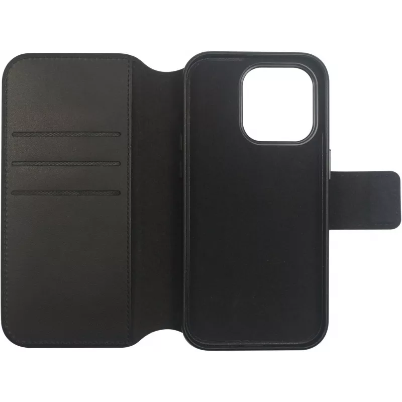 eSTUFF INFINITE MILAN ES67160104 θήκη πορτοφόλι για iPhone 16 Pro, μαύρη