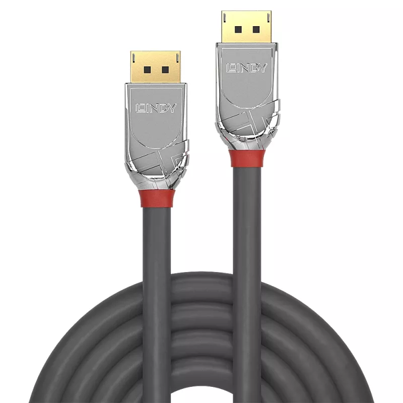 Καλώδιο Lindy 2m DisplayPort 1.4, Cromo Line