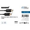 Καλώδιο USB Microconnect USB3.0AA15BOP USB 3.2 Gen 1 (3.1 Gen 1) 15 m USB A μαύρο