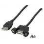 Καλώδιο USB Microconnect USBAAF1PANEL2 USB 2.0 1,8 m USB A μαύρο