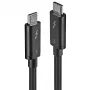 Καλώδιο Lindy 0,5 m Thunderbolt 3, παθητικό, 0,5 m, USB-C, USB-C, USB 3.2 Gen 1 (3.1 Gen 1), αρσενικό/αρσενικό, μαύρο