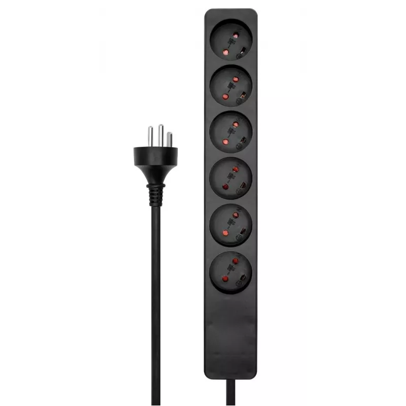 Πολύπριζο Microconnect MC-GRU0605DKB 5 m 6 έξοδοι AC εσωτερικού χώρου μαύρο