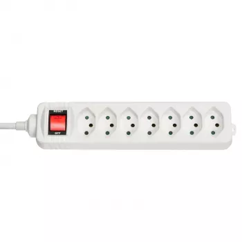Προέκταση τροφοδοσίας Lindy 73168 7 έξοδοι AC εσωτερικού χώρου λευκό