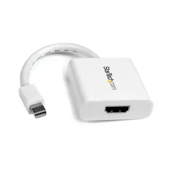 StarTech.com Αντάπτορας Mini DisplayPort σε HDMI - Μετατροπέας βίντεο mDP σε HDMI - 1080p - Mini DP ή Thunderbolt 1/2 Mac/PC σε οθόνη HDMI/Display/TV - Παθητικό dongle mDP 1.2 σε HDMI - Λευκό