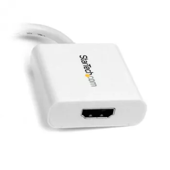 StarTech.com Αντάπτορας Mini DisplayPort σε HDMI - Μετατροπέας βίντεο mDP σε HDMI - 1080p - Mini DP ή Thunderbolt 1/2 Mac/PC σε οθόνη HDMI/Display/TV - Παθητικό dongle mDP 1.2 σε HDMI - Λευκό
