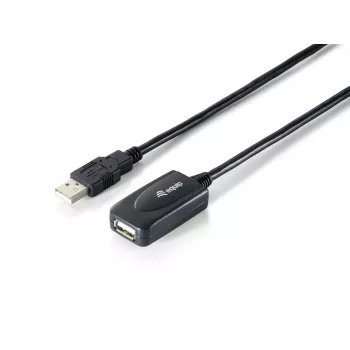 Equip Καλώδιο ενεργής επέκτασης USB 2.0 Τύπου A βύσμα αρσενικό σε υποδοχή θηλυκή, 15 m