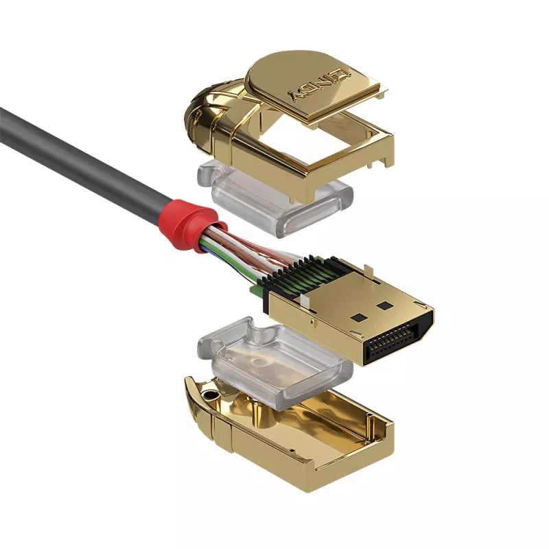 Lindy 1m καλώδιο DisplayPort 1.4, Gold Line