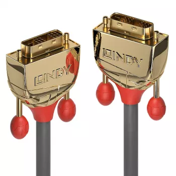 Lindy 20m καλώδιο DVI-D Single Link, Gold Line