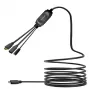 VivoLink PROUSBCHDMIUSB3-5 καλώδιο hub USB-C με USB 3.0 και λειτουργία φόρτισης, μαύρο