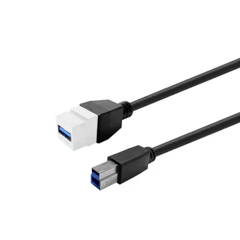 VivoLink καλώδιο επέκτασης USB 3.0 υποδοχή θηλυκή Type-A σε υποδοχή θηλυκή Type-A PROKEYUSB3AFBM2W, λευκό
