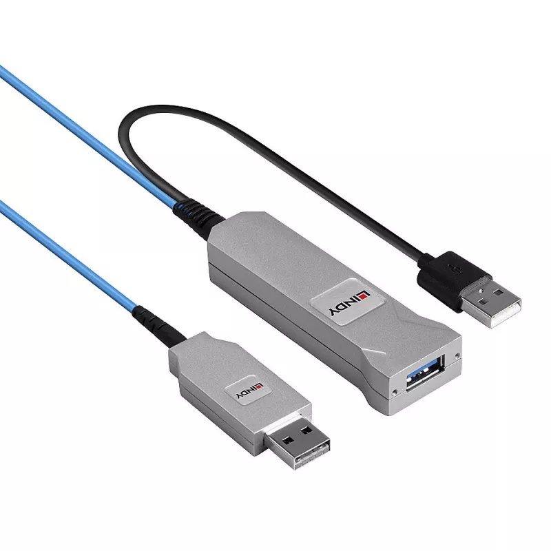 Lindy 30m Καλώδιο οπτικών ινών USB-3.0