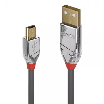 Lindy 0,5 m Καλώδιο USB 2.0 Type A σε Mini-B, Cromo Line