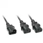 Lindy 2m Καλώδιο διακλάδωσης IEC C14 σε 2 x IEC C13