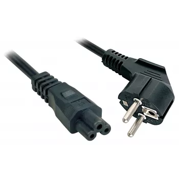 Lindy 5m, CEE 7/7 - IEC 320 C5 Μαύρο CEE7/7 Υποδοχή C5