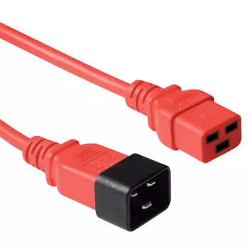 Microconnect PE2019R3 Καλώδιο τροφοδοσίας Κόκκινο 3 m Υποδοχή C20 Υποδοχή C19