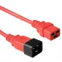 Microconnect PE2019R3 Καλώδιο τροφοδοσίας Κόκκινο 3 m Υποδοχή C20 Υποδοχή C19