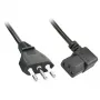 Lindy 30346 Καλώδιο τροφοδοσίας Μαύρο 2 m Υποδοχή C13