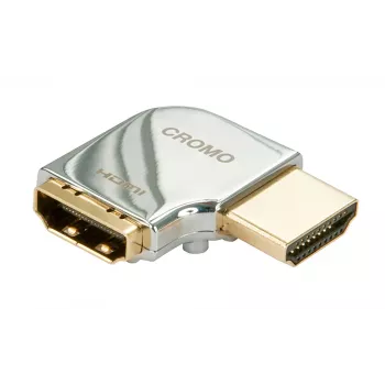 Lindy CROMO Αντάπτορας HDMI αρσενικό σε HDMI θηλυκό γωνία 90 μοιρών - Δεξιά