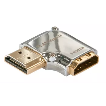 Lindy CROMO Αντάπτορας HDMI αρσενικό σε HDMI θηλυκό γωνία 90 μοιρών - Δεξιά
