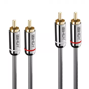 Lindy 10m Καλώδιο ήχου Dual Phono, Cromo Line