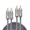 Lindy 3m Καλώδιο ήχου Dual Phono, Cromo Line