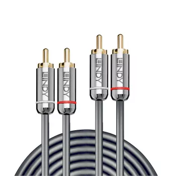 Lindy 5m Καλώδιο ήχου Dual Phono, Cromo Line