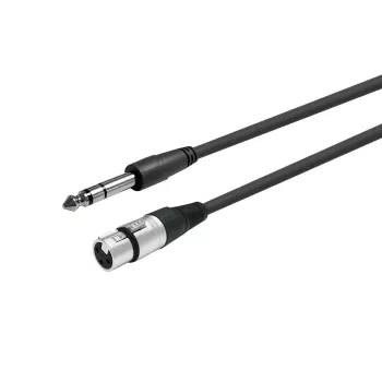 Vivolink PROAUDXLRFJACKS3 Καλώδιο ήχου 3 m XLR 6,35 mm Μαύρο