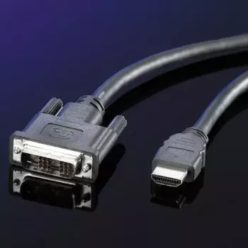 Καλώδιο DVI ROLINE DVI (18+1) αρσενικό - HDMI αρσενικό 2 m