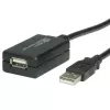 Καλώδιο επέκτασης USB 2.0 VALUE 12m με repeater