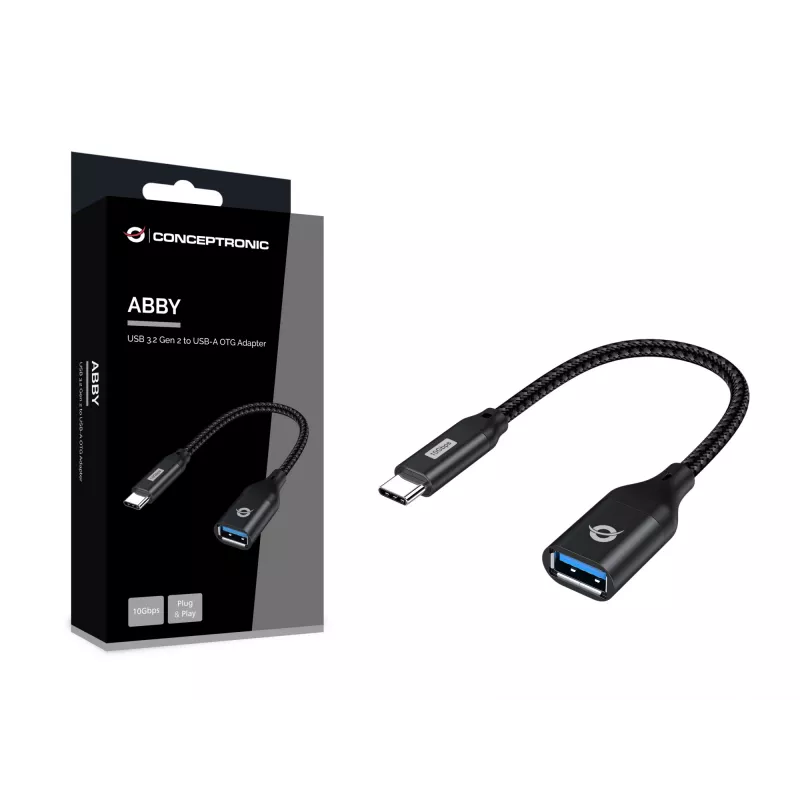 Conceptronic ABBY18B Προσαρμογέας USB 3.2 Gen 2 σε USB-A OTG