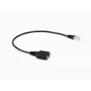 Equip Προσαρμογέας ήχου RJ9 σε 3,5mm Headset Μαύρο 0,25m