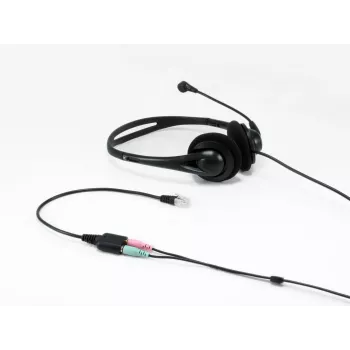 Equip Προσαρμογέας ήχου RJ9 σε 3,5mm Headset Μαύρο 0,25m