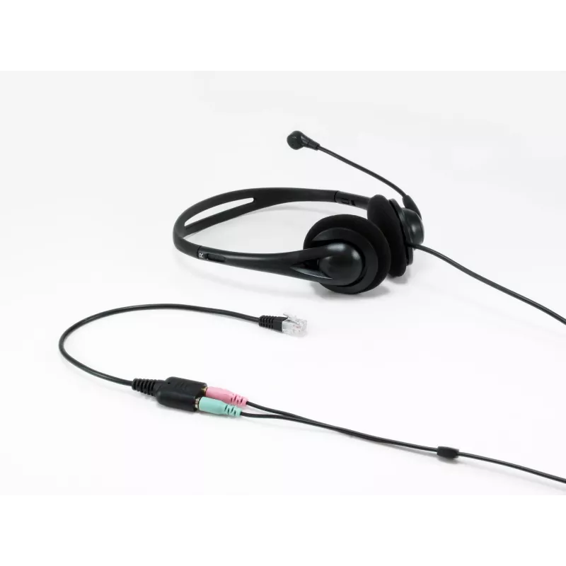 Equip Προσαρμογέας ήχου RJ9 σε 3,5mm Headset Μαύρο 0,25m