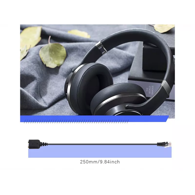 Equip Προσαρμογέας ήχου RJ9 σε 3,5mm Headset Μαύρο 0,25m