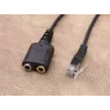 Equip Προσαρμογέας ήχου RJ9 σε 3,5mm Headset Μαύρο 0,25m