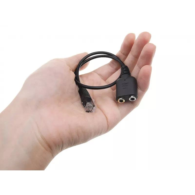 Equip Προσαρμογέας ήχου RJ9 σε 3,5mm Headset Μαύρο 0,25m
