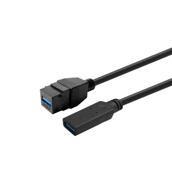 Καλώδιο VivoLink USB 3.0 Type A σε Type A 0,2 m — μαύρο