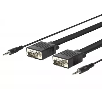 Vivolink PROVGAS15 προσαρμογέας καλωδίου βίντεο 15 m VGA (D-Sub) + 3,5 mm μαύρο
