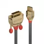 Lindy καλώδιο HDMI σε DVI-D 0,5 m, Gold Line