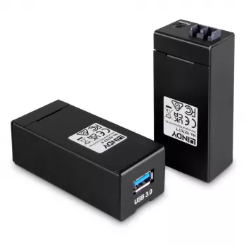 Πομποδέκτης και δέκτης AV Lindy 200 m Fibre Optic USB 3.0 Extender