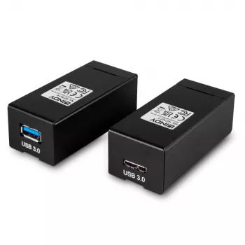 Πομποδέκτης και δέκτης AV Lindy 200 m Fibre Optic USB 3.0 Extender